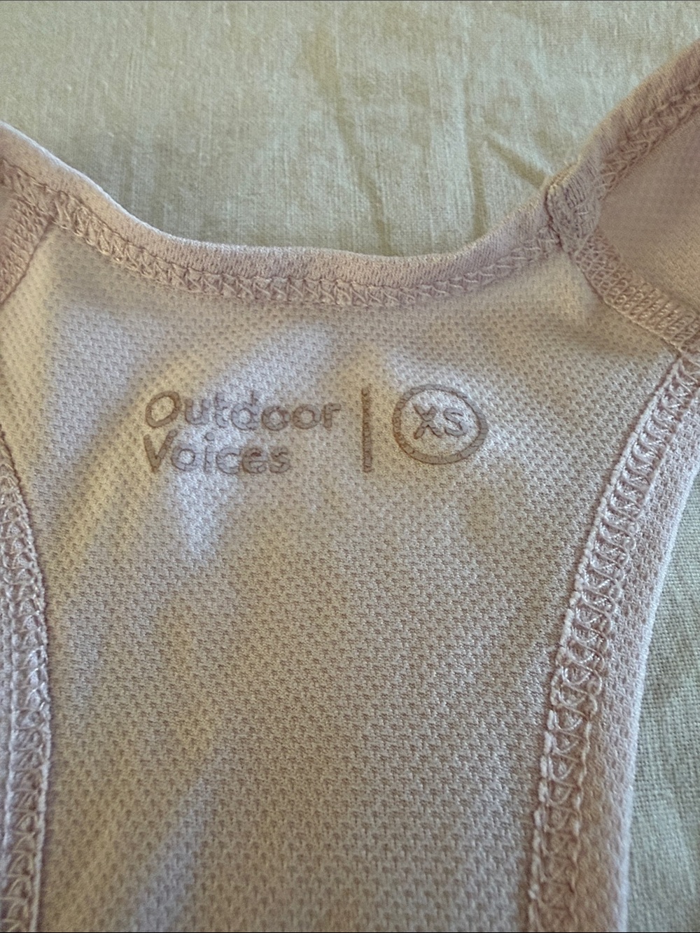 Outdoor Voices Light Blush Racerback Performance Tank - Picture 2 of 4